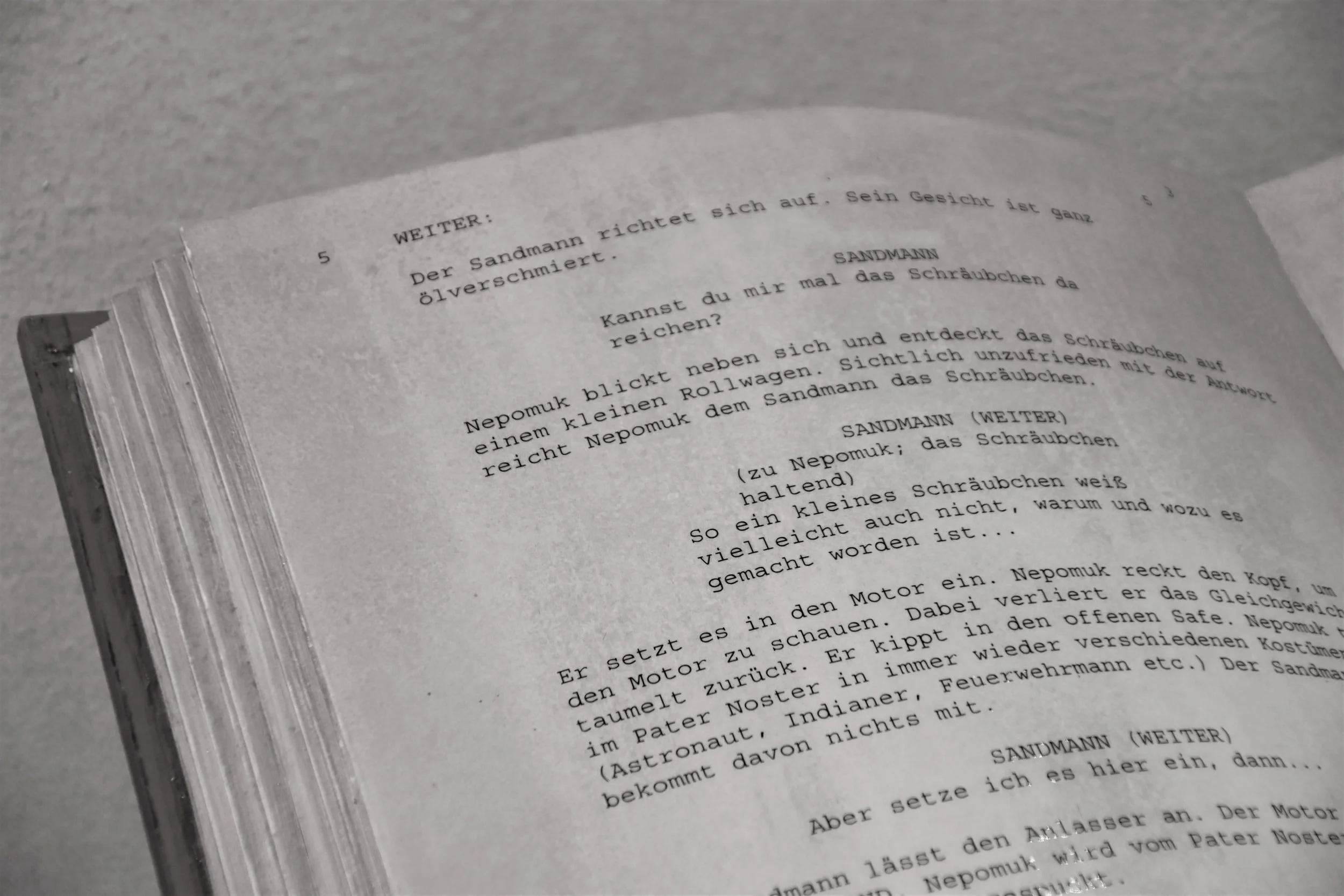 Two-Column, Split-Page Script Format